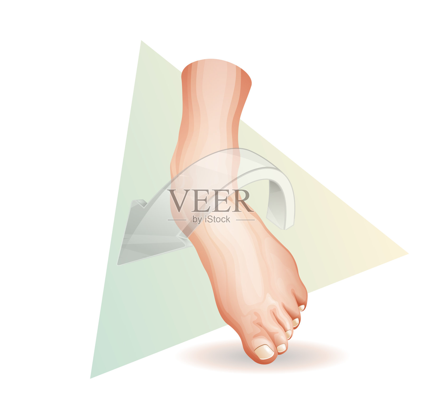 脚踝扭伤-股票插图插画图片素材