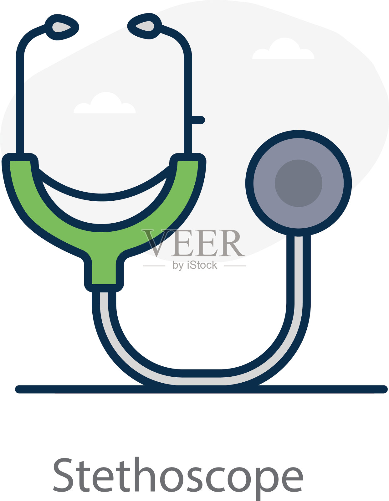 听诊器插画图片素材