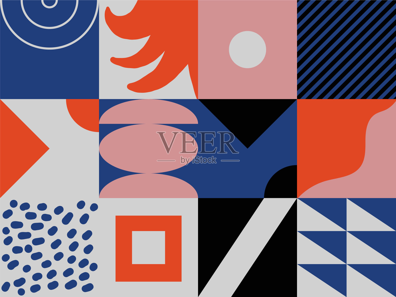 斯堪的纳维亚艺术图案设计插画图片素材