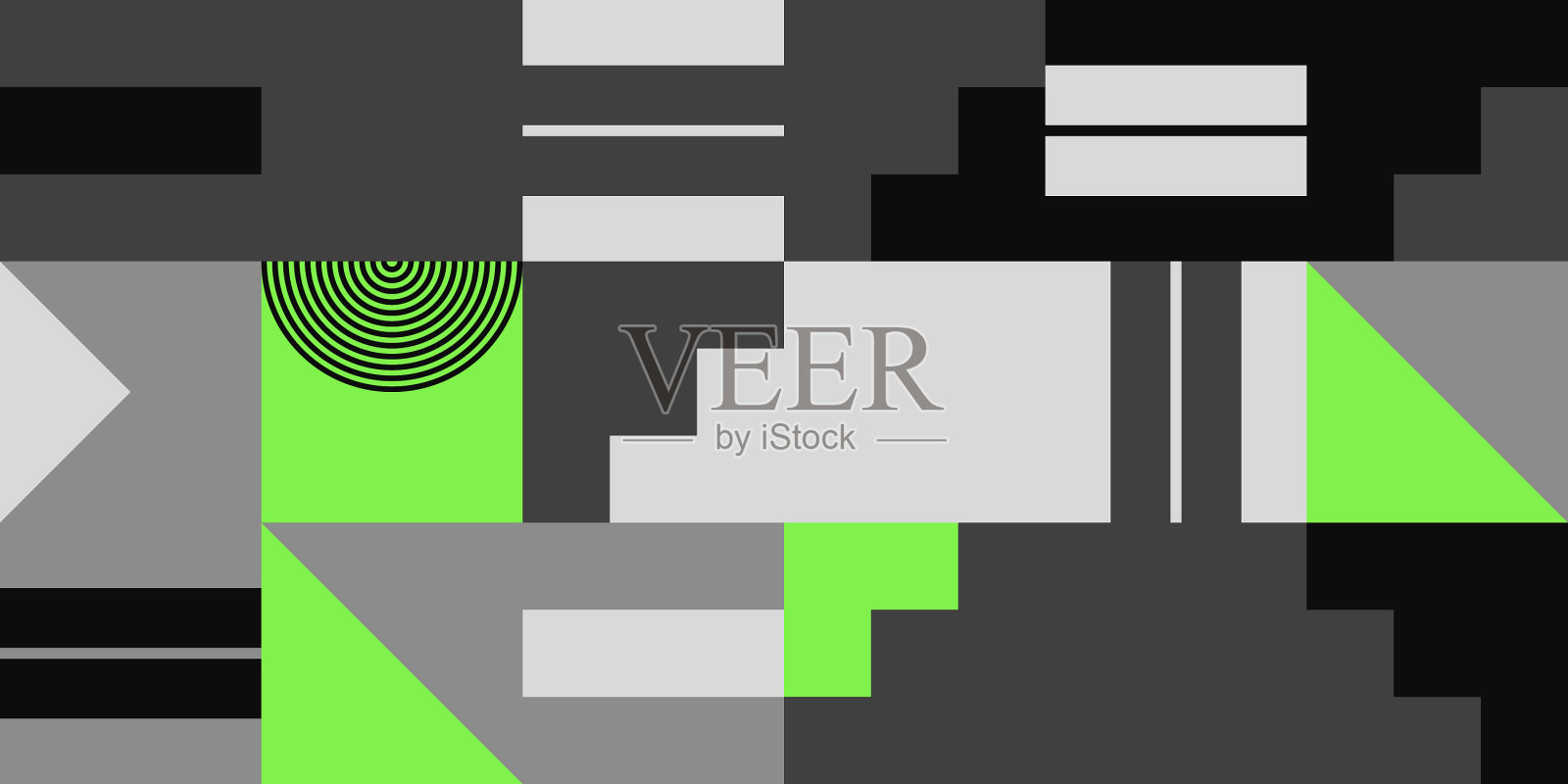 不寻常的抽象几何艺术品插画图片素材