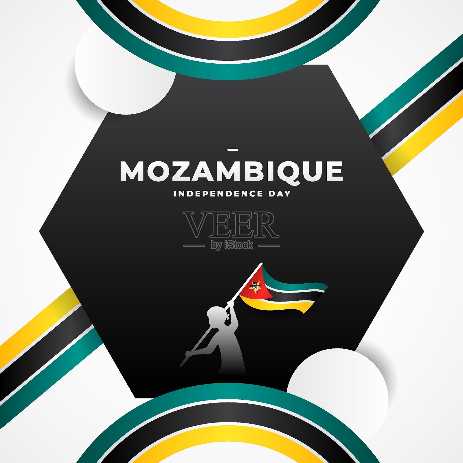 莫桑比克独立日背景设计设计模板素材