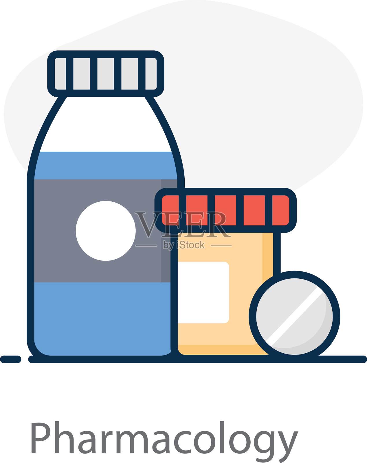 药理学插画图片素材