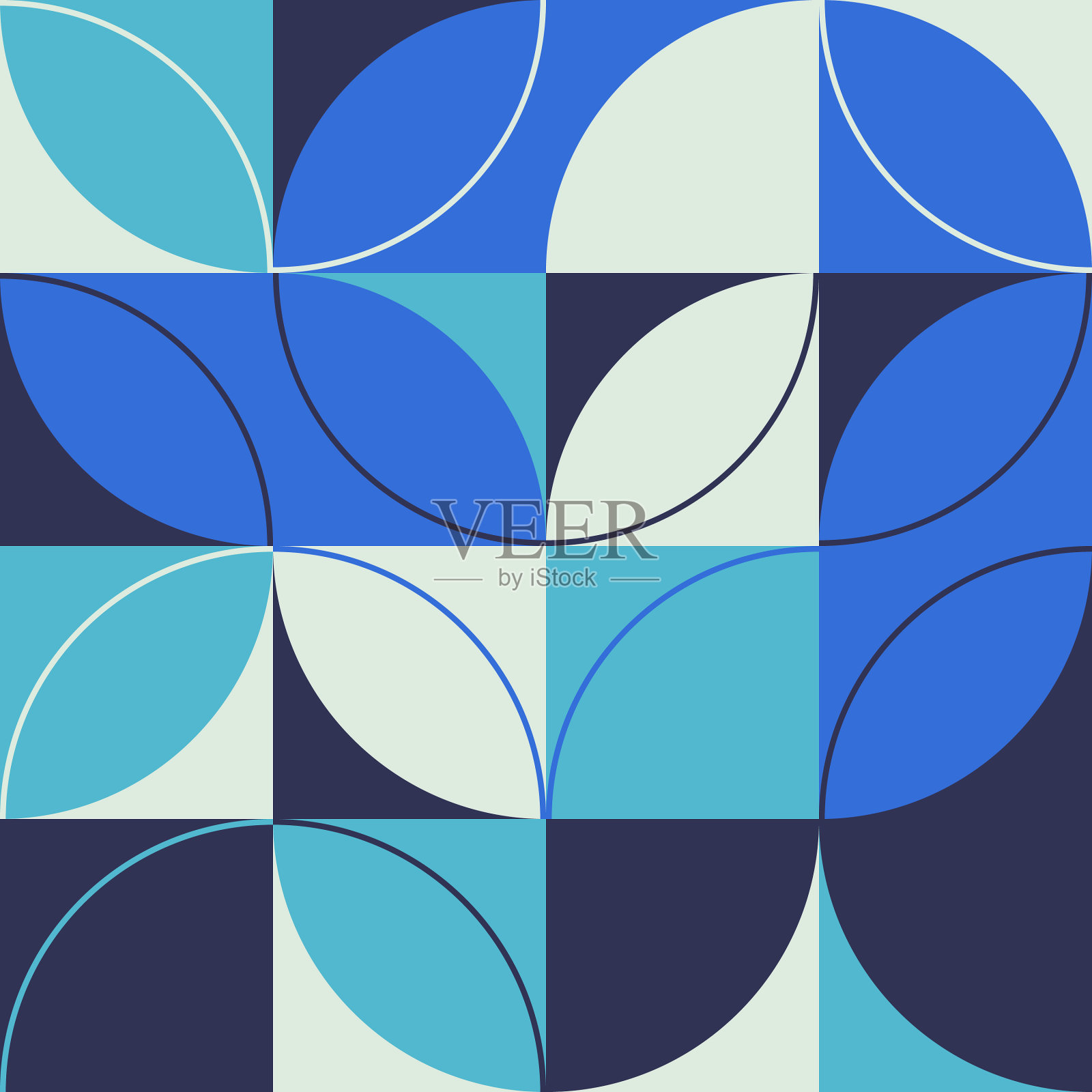 中世纪抽象图案设计插画图片素材