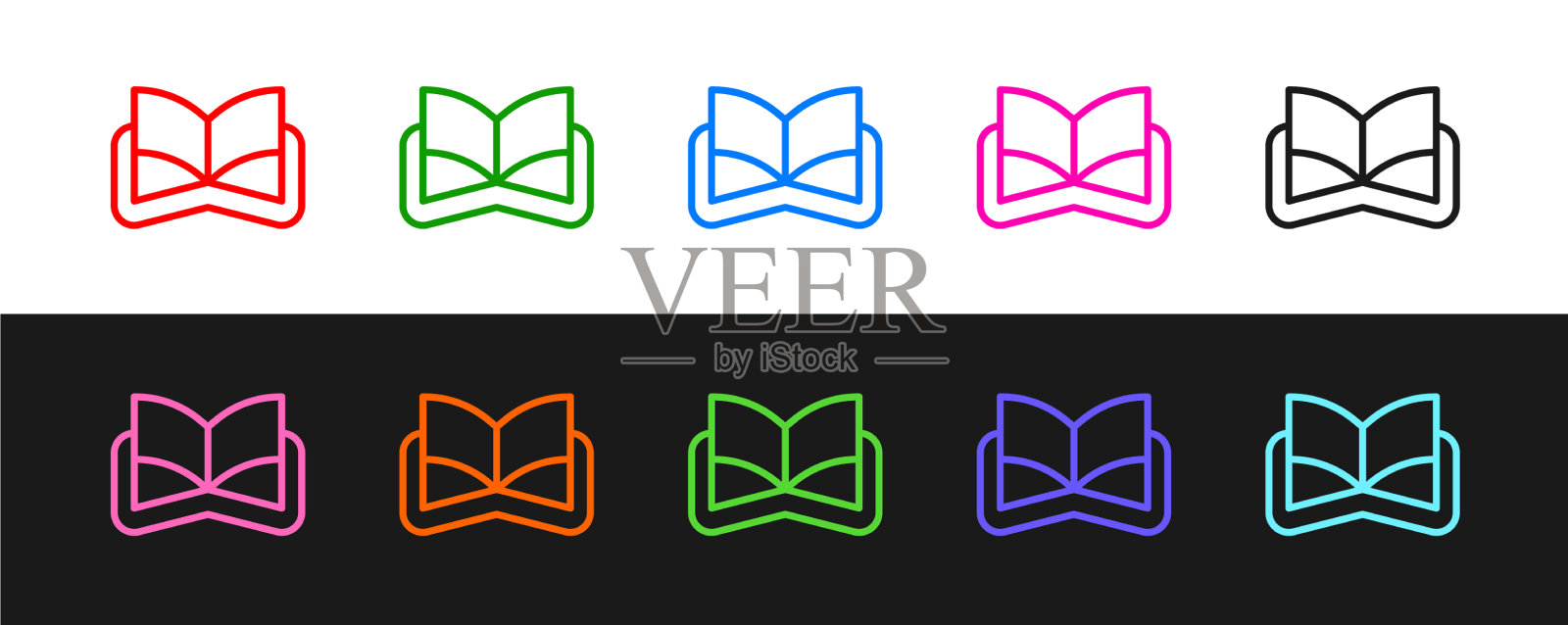 集行古代魔法书与炼金术食谱图标素材