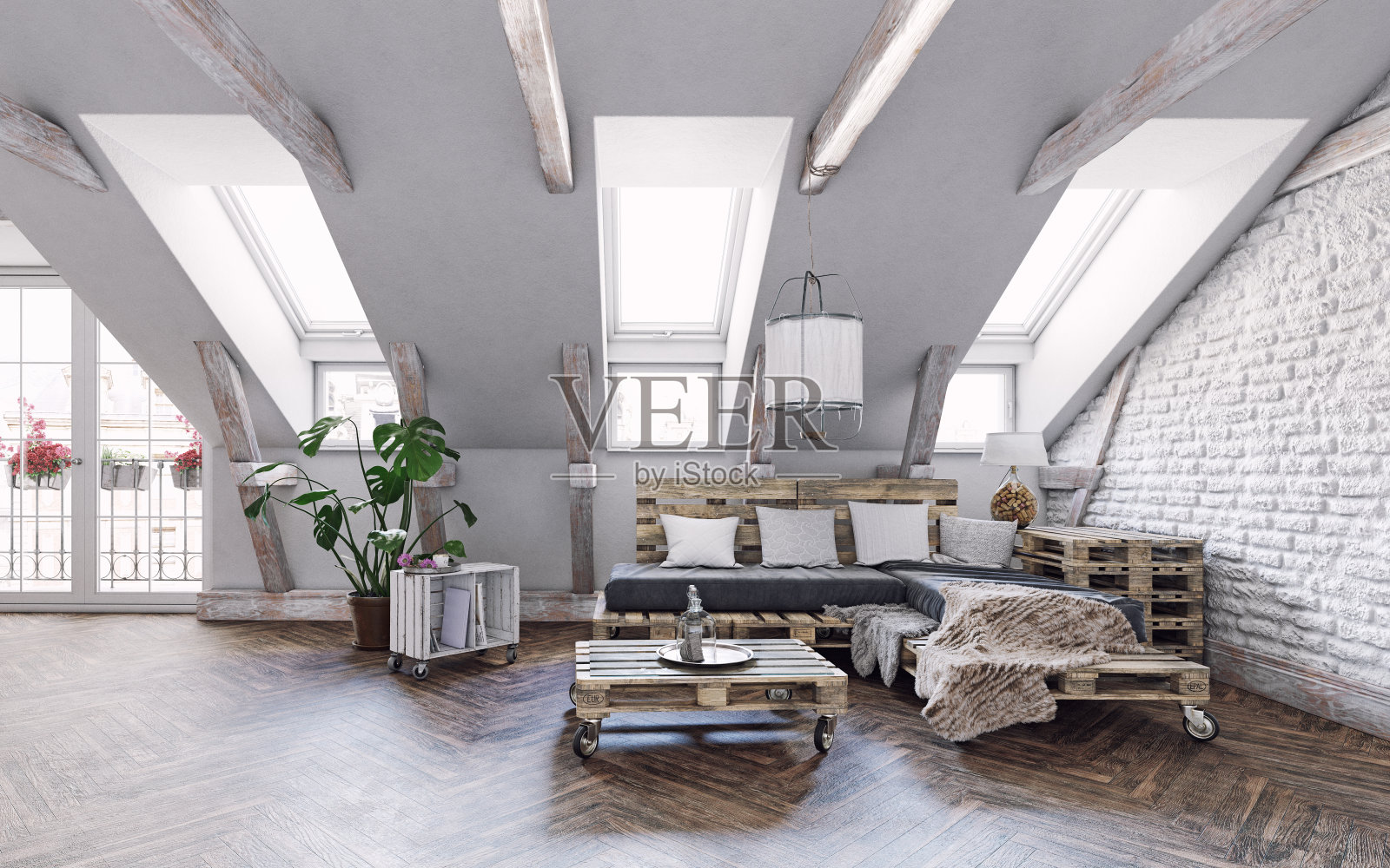 现代生活的室内照片摄影图片