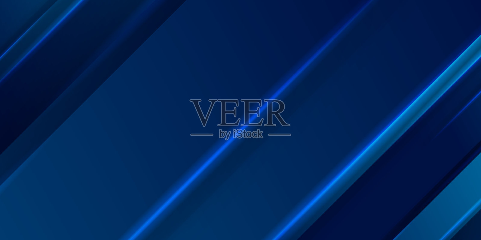 抽象背景深蓝色与现代企业理念。蓝色和黑色梯度几何形状的背景插画图片素材