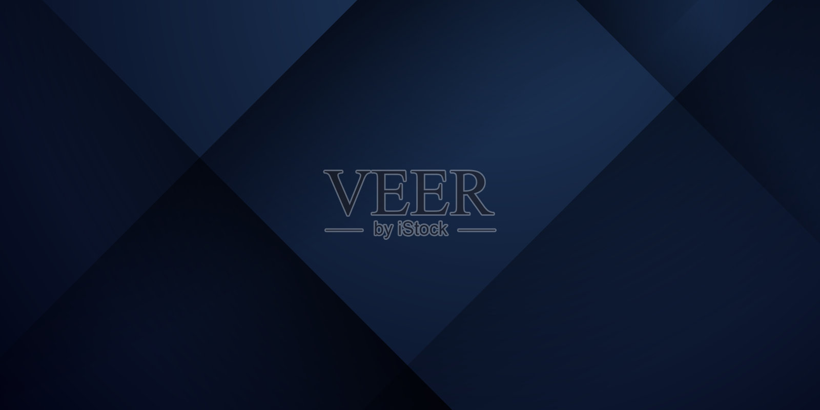 抽象背景深蓝色与现代企业理念。蓝色和黑色梯度几何形状的背景插画图片素材