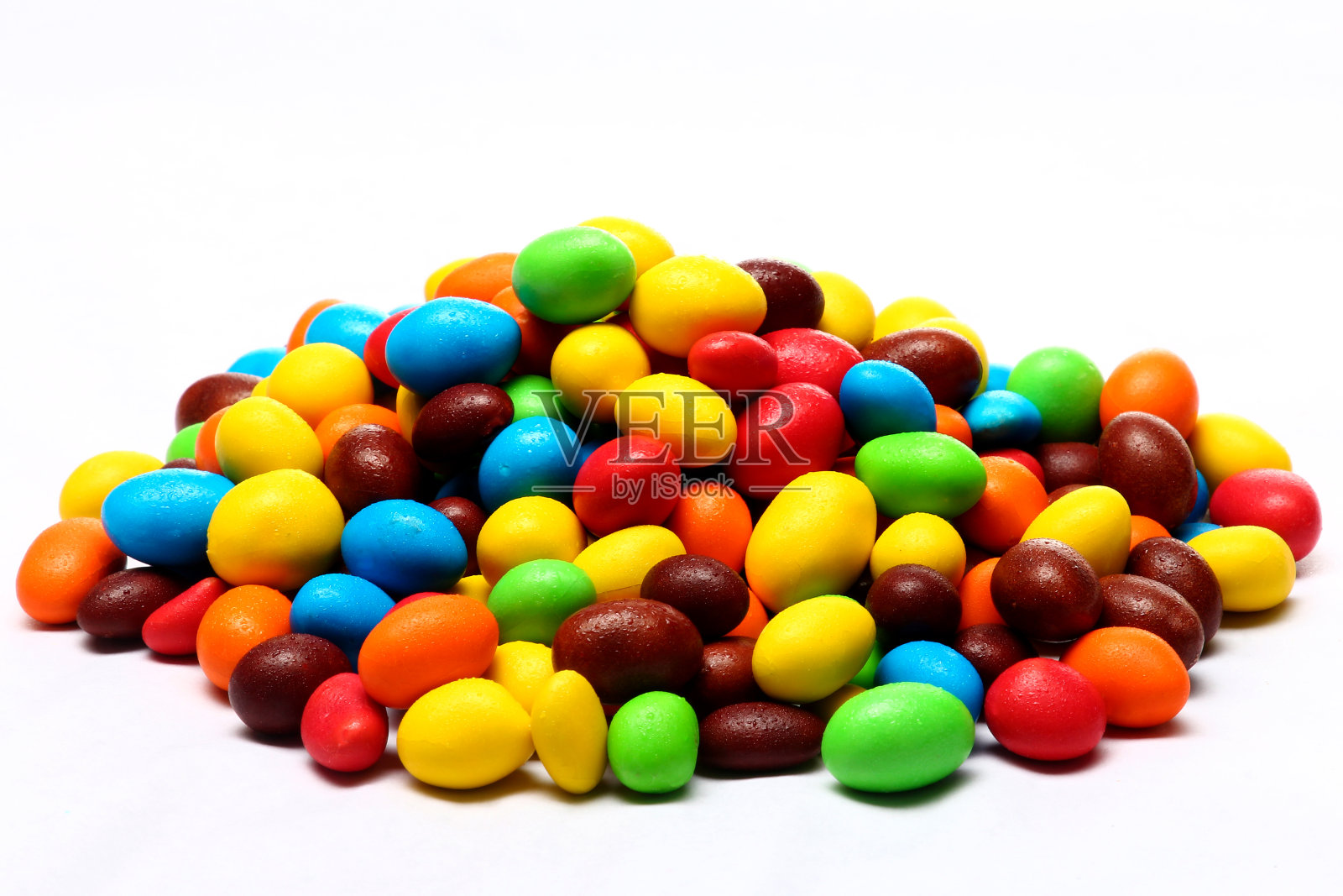 前面是彩色的焦糖照片摄影图片