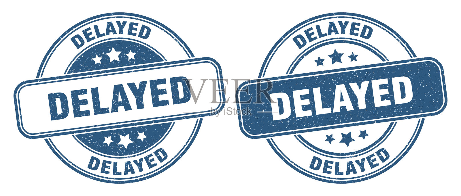 延迟邮票延迟标签轮垃圾标志插画图片素材