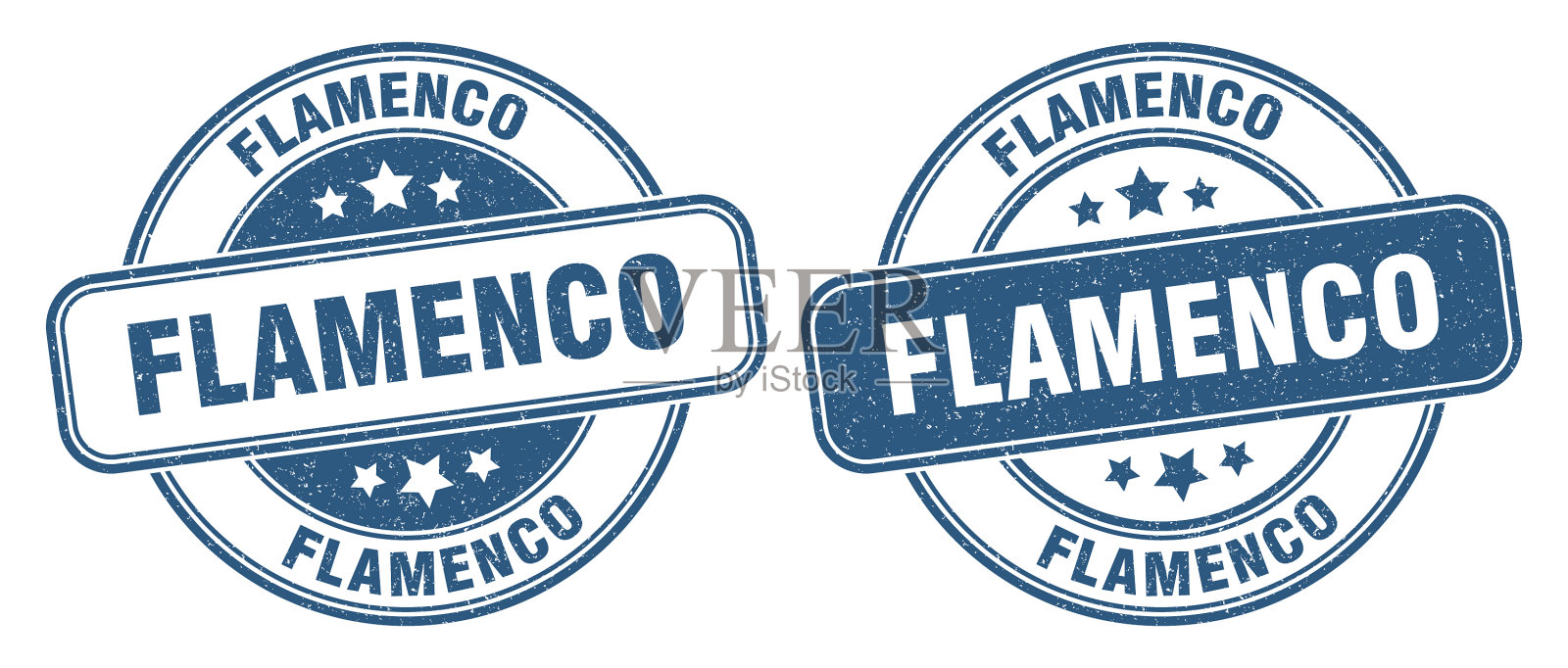 弗拉门戈邮票弗拉门戈标签圆grunge标志插画图片素材