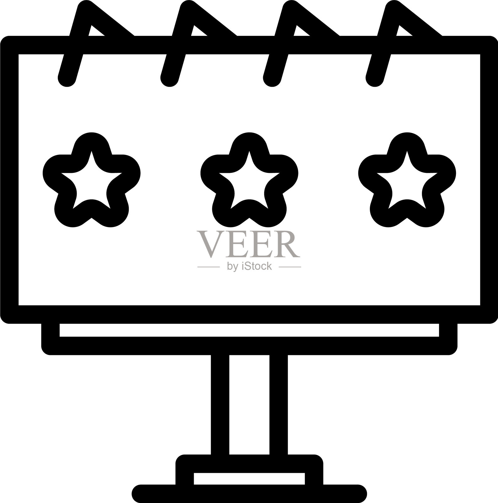 广告牌目标受众图标轮廓风格插画图片素材