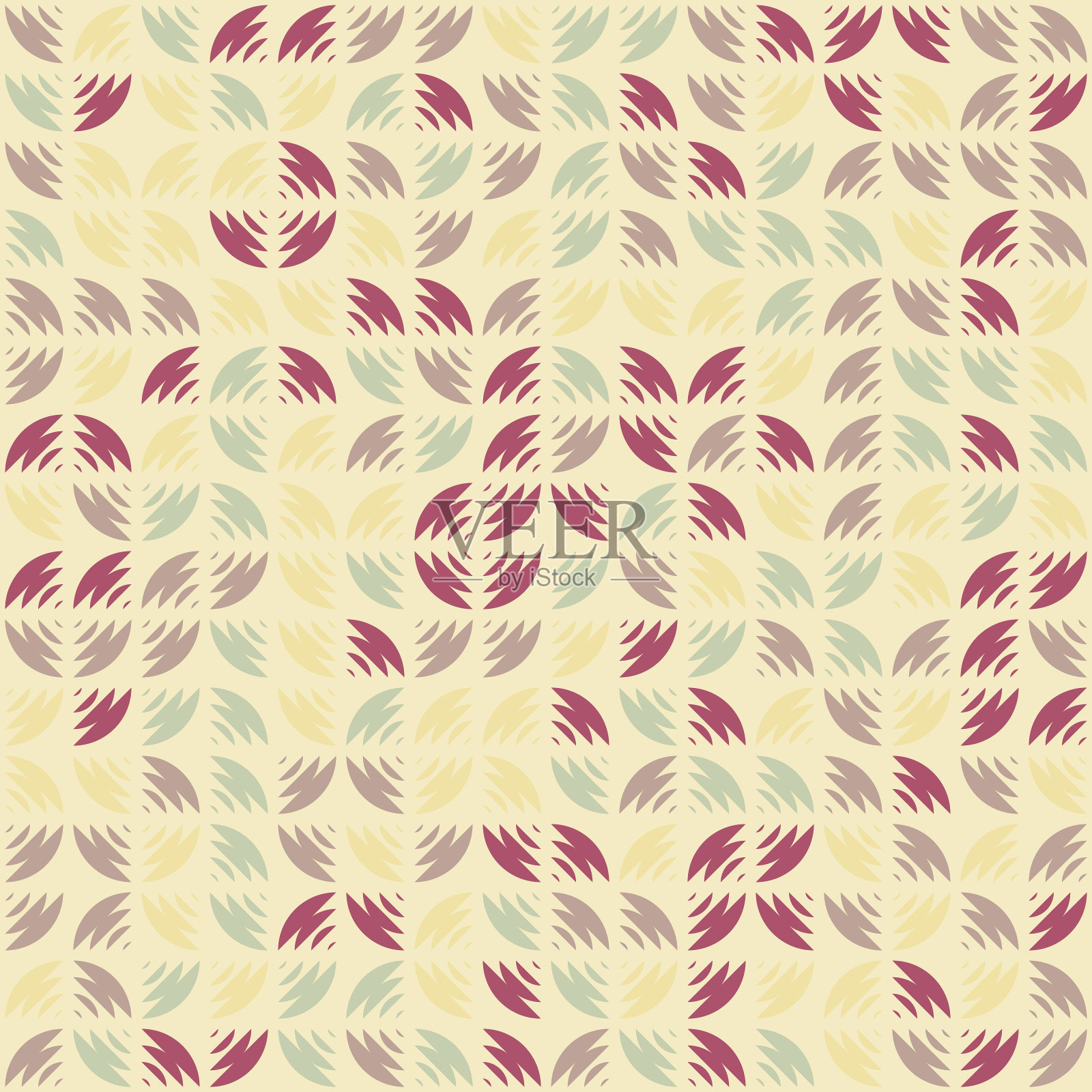 抽象几何图案生成计算艺术插图插画图片素材