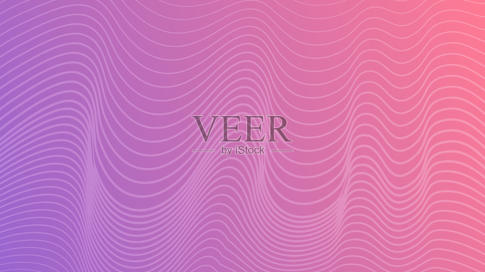 现代彩色渐变背景与波浪线插画图片素材