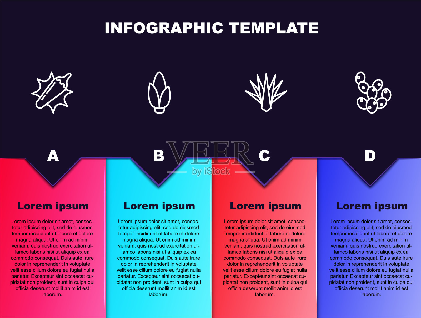 设辣椒线、辣椒荚、玉米、龙舌兰等插画图片素材