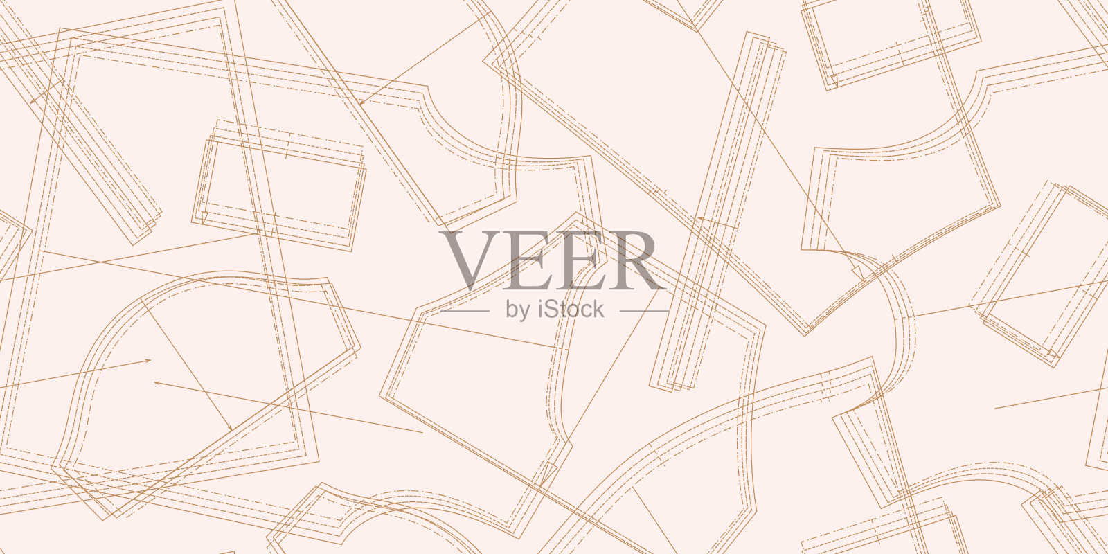 无缝模式与缝纫模式插画图片素材