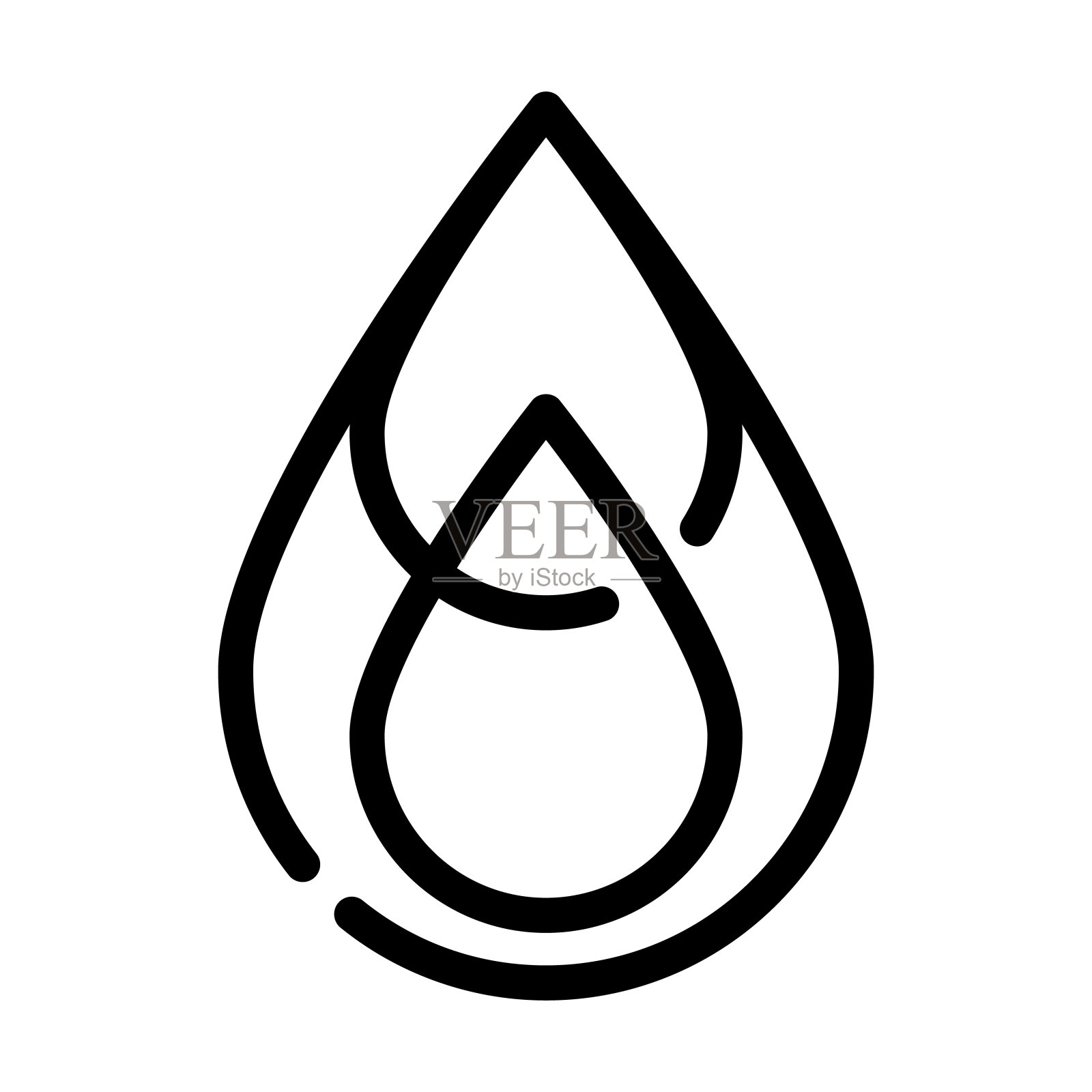 饱和脂肪线图标矢量插图图标素材