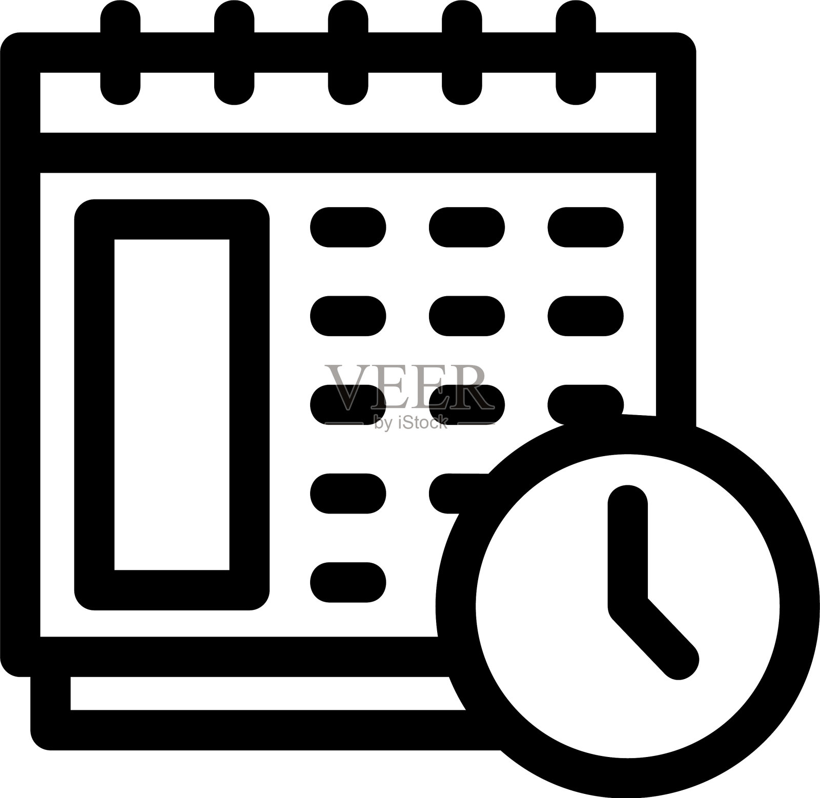 时间表图标或标志孤立符号符号插画图片素材