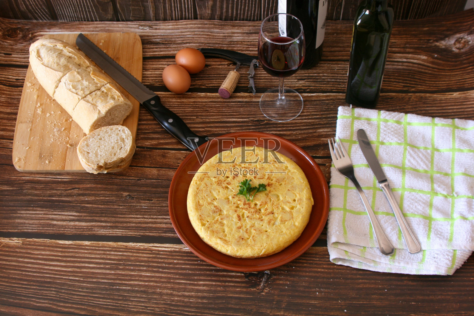 西班牙煎蛋照片摄影图片