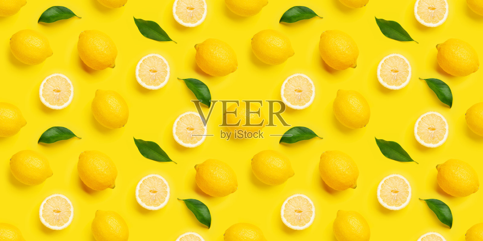 柠檬柑橘无缝背景纹理照片摄影图片