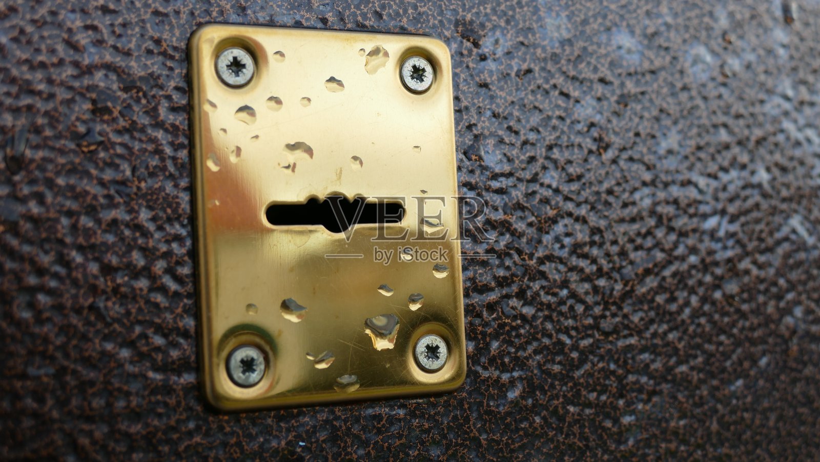 内门锁的钥匙孔照片摄影图片