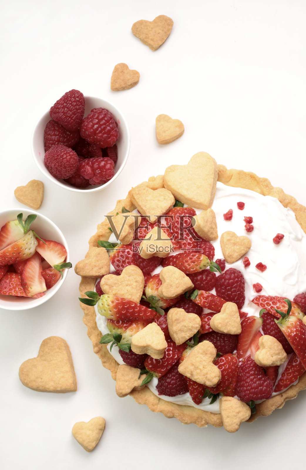 水果馅饼。照片摄影图片