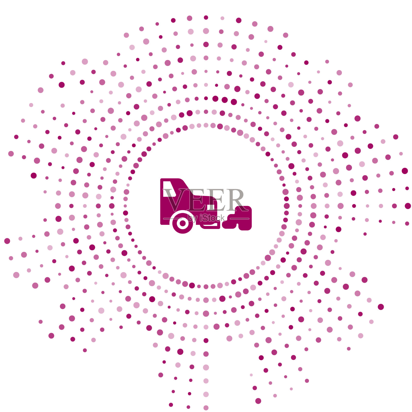 紫色汽车排气图标隔离在白色插画图片素材