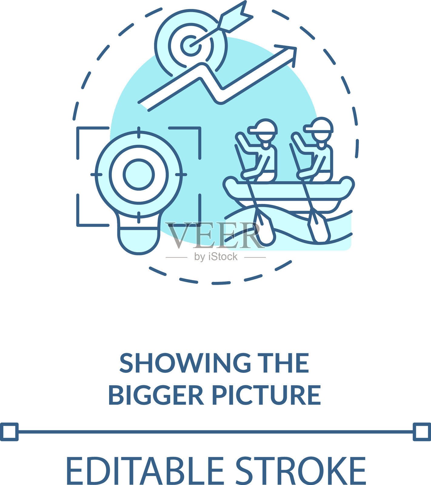 显示更大的图片概念图标插画图片素材