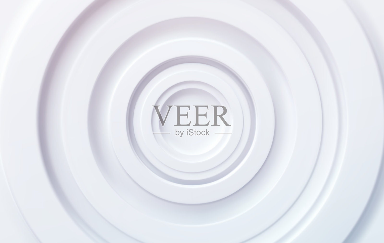 白色体积同心圆现代插画图片素材