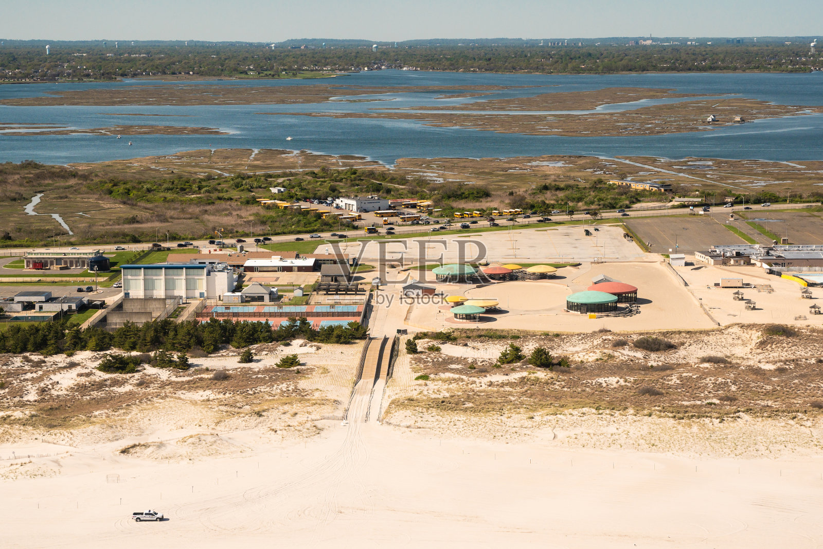 长岛鸟瞰图照片摄影图片