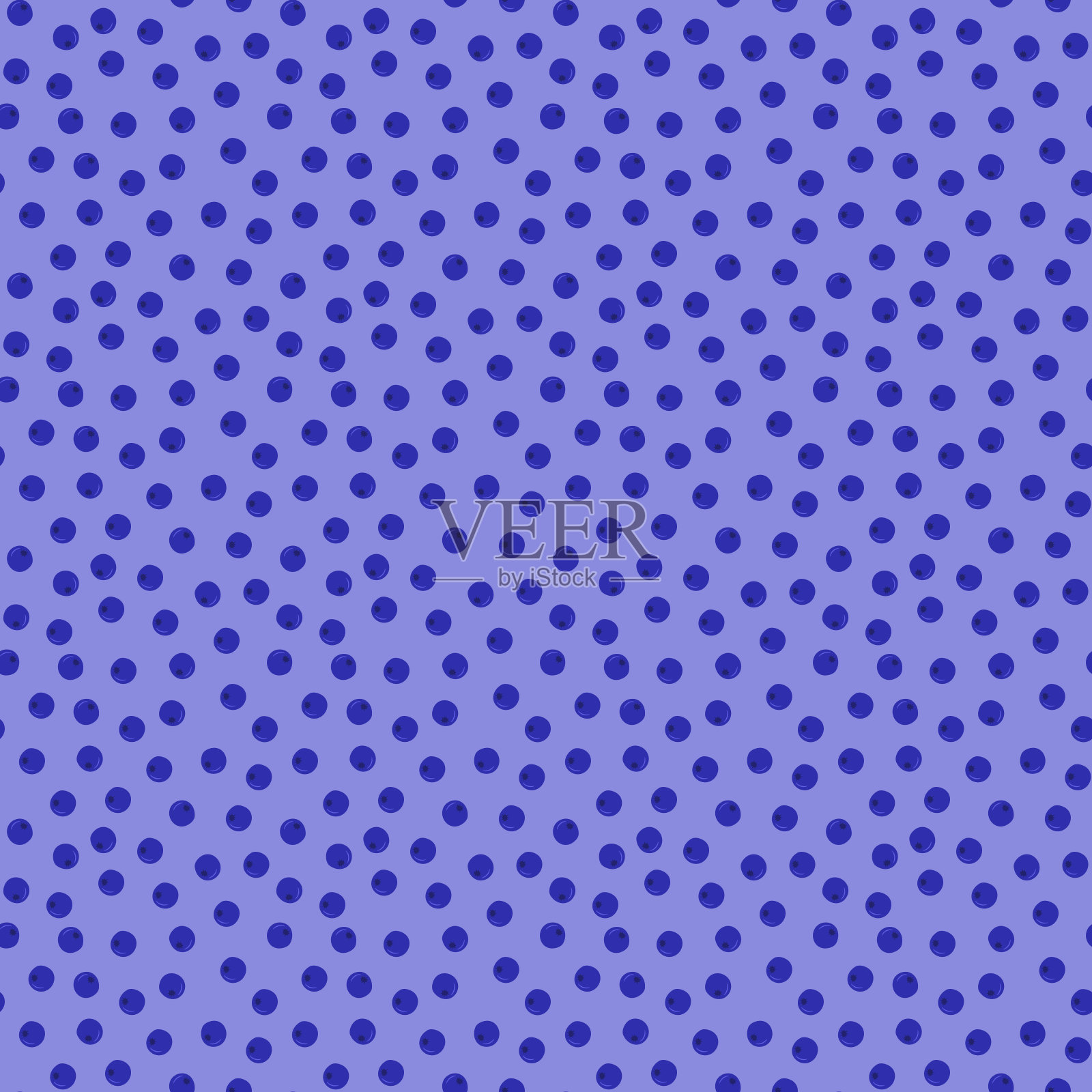 彩色无缝矢量图案与可爱的手绘夏季浆果,季节性的甜点,喜欢织物印花,卡通彩色插图。插画图片素材