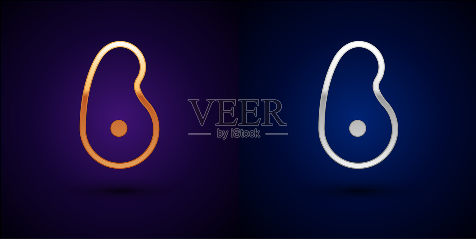 等距牛排肉图标孤立在橙色和图标素材