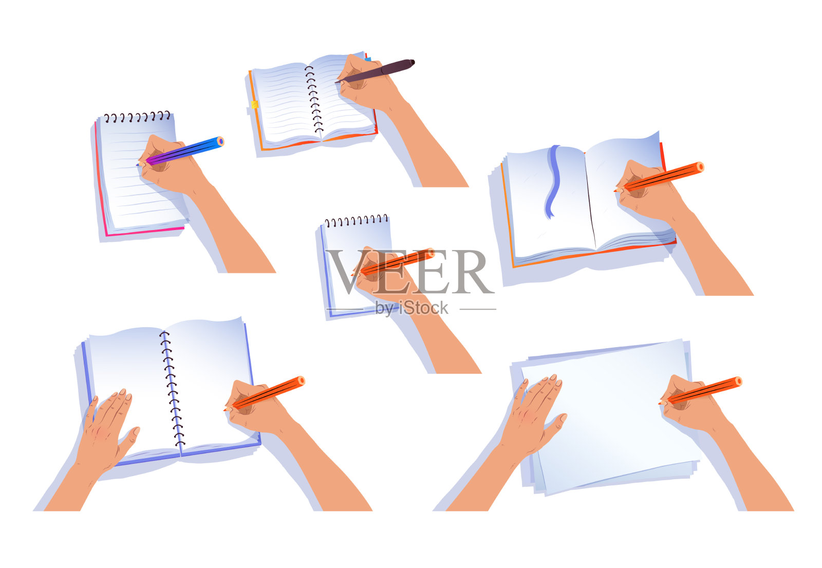 手写笔记插画图片素材