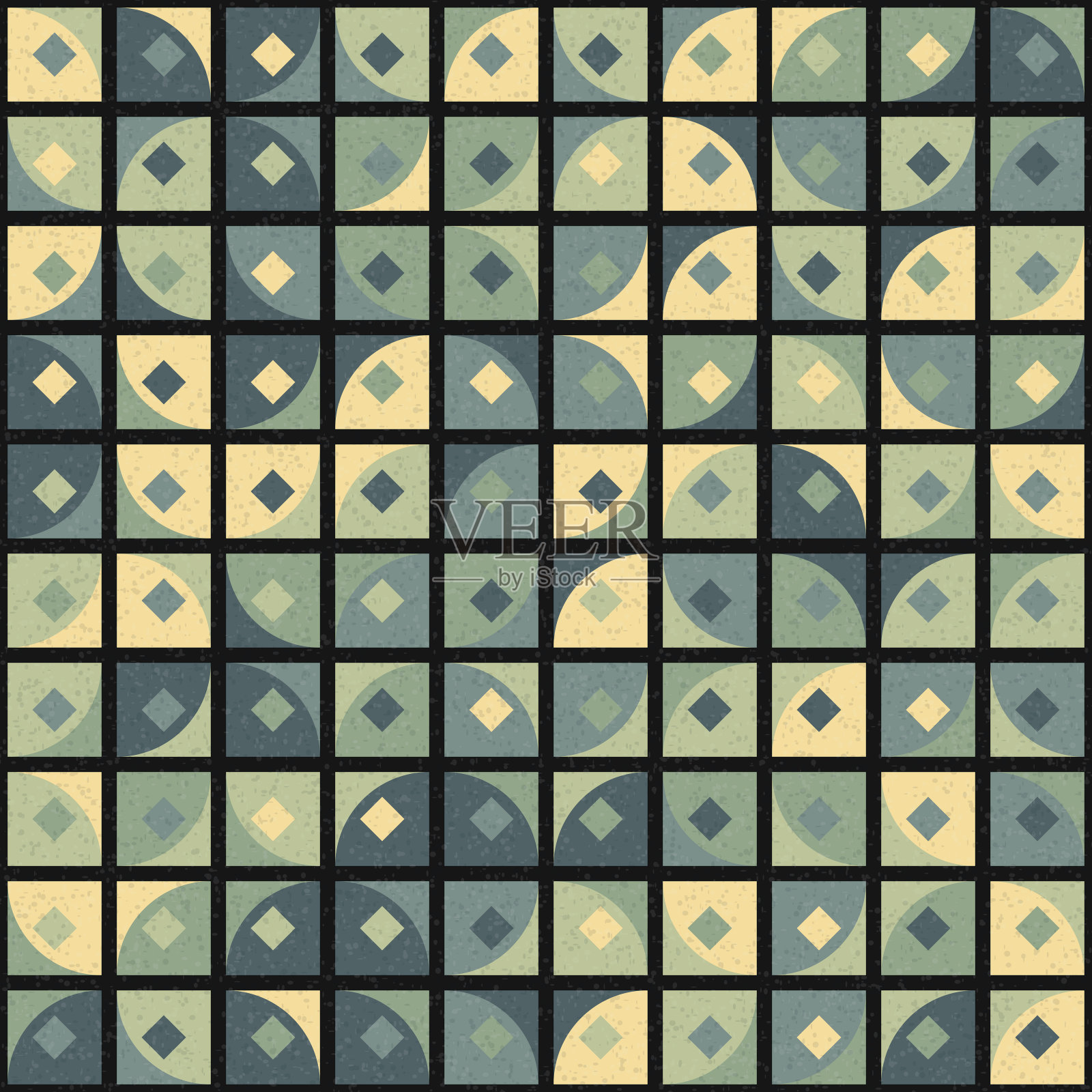 抽象几何图案生成计算艺术插图插画图片素材