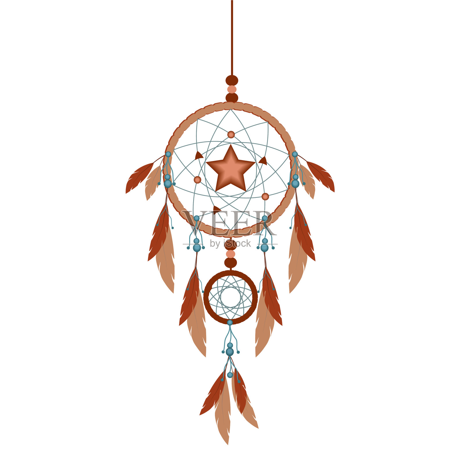 捕梦网白色背景设计元素图片