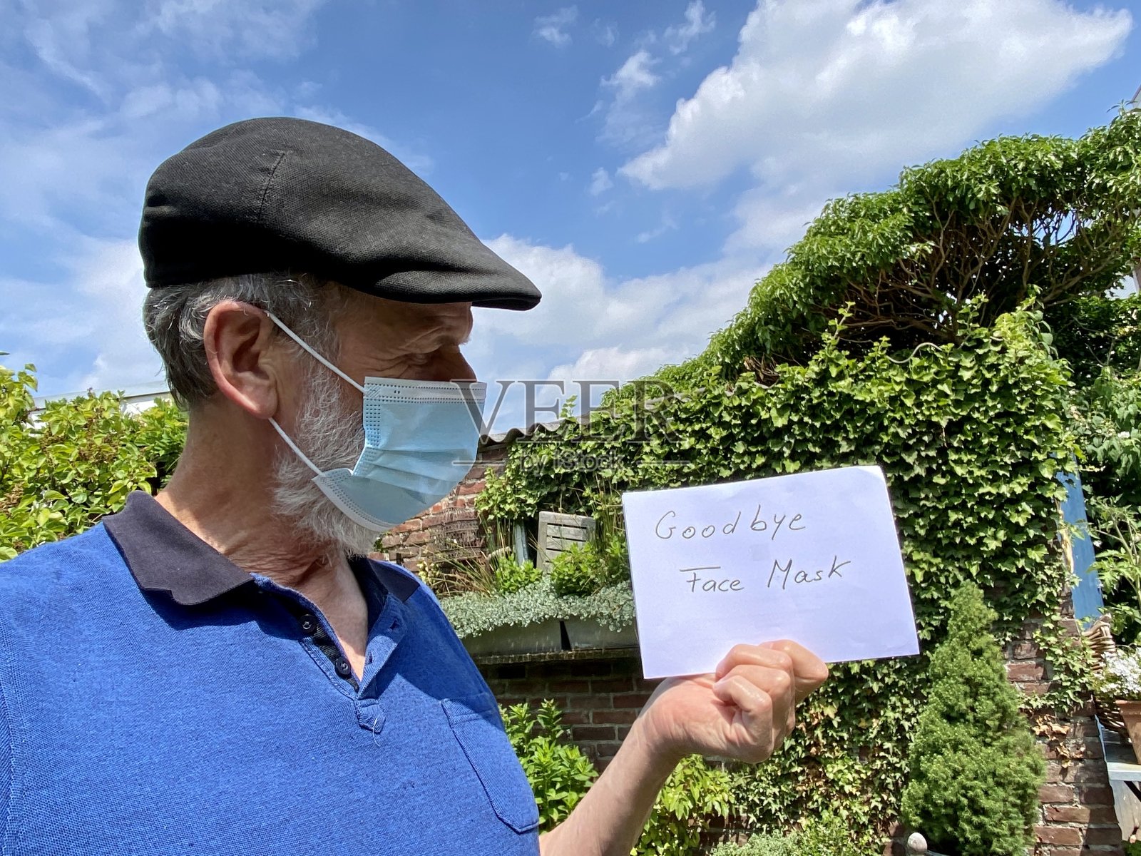 荷兰的最后一个口罩日。照片摄影图片