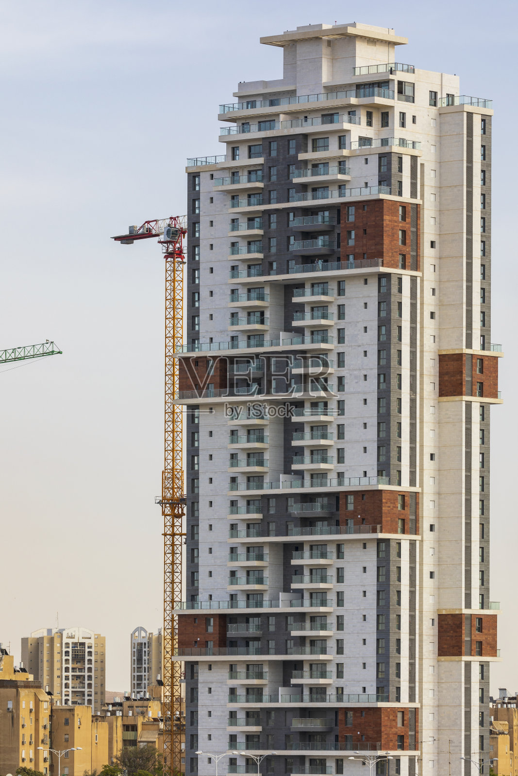 在建高层住宅楼照片摄影图片