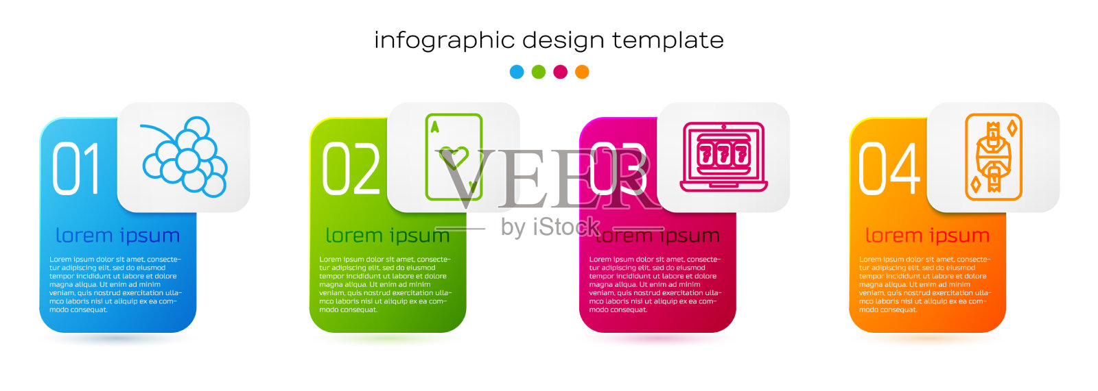 设置线赌场老虎机与葡萄玩插画图片素材