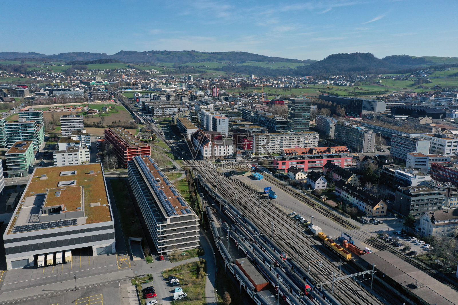 楚格州现代城市照片摄影图片