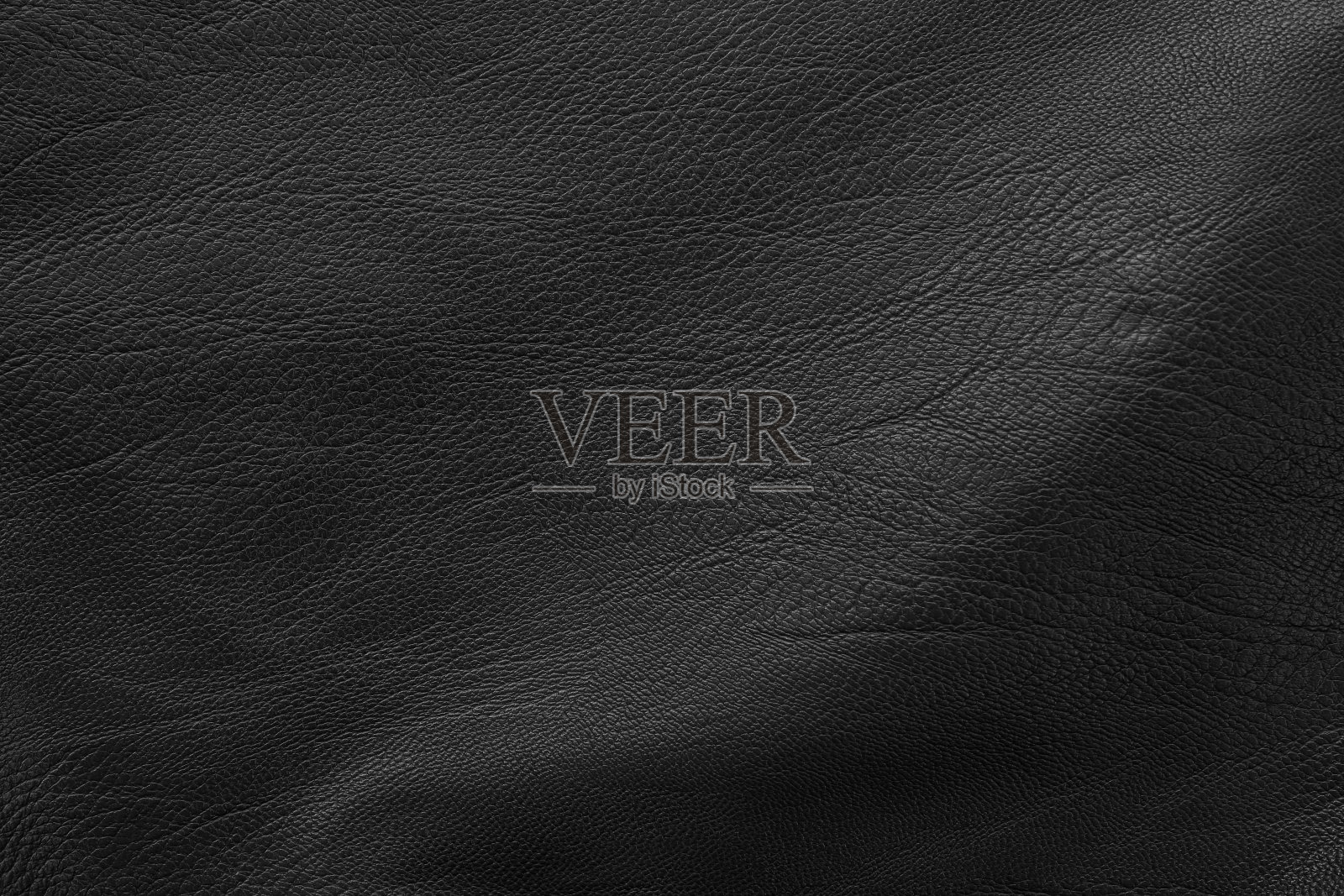 黑色皮革纹理背景与无缝图案。照片摄影图片