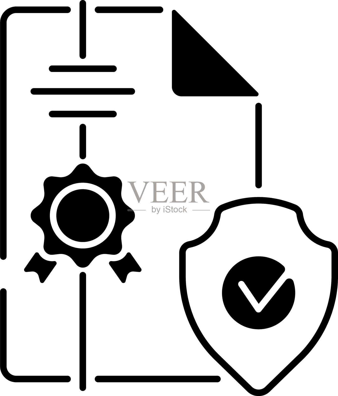 知识产权经纪人黑色线性图标图标素材