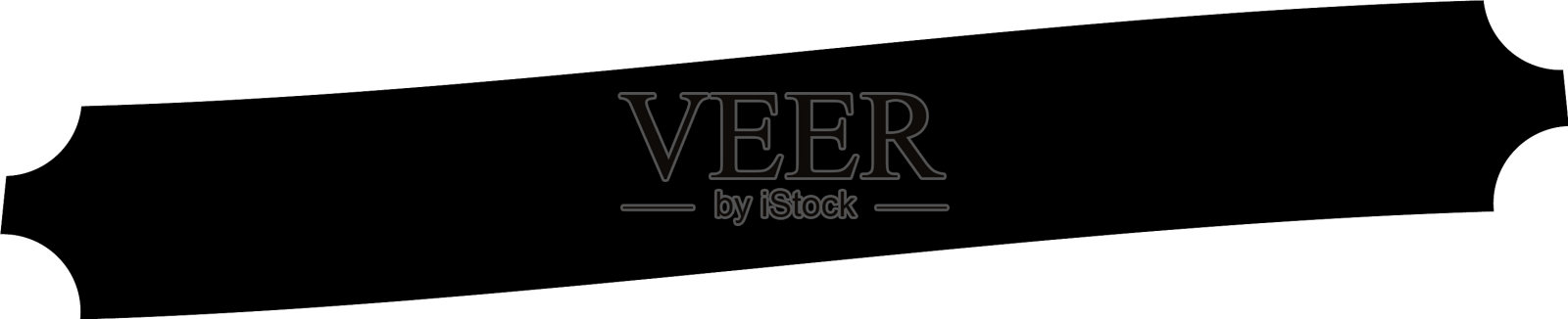 旗帜牌匾或标签标签形状长椭圆形插画图片素材