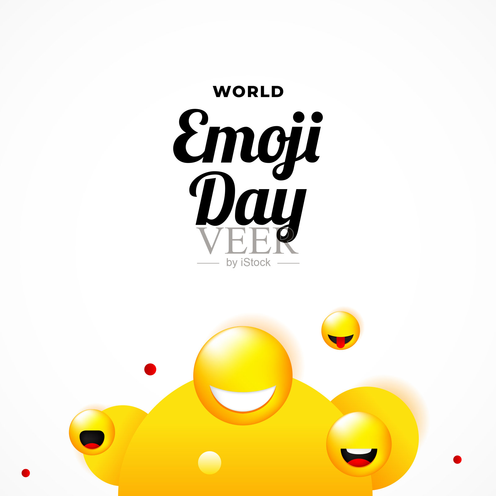 世界表情符号日背景设计图标素材