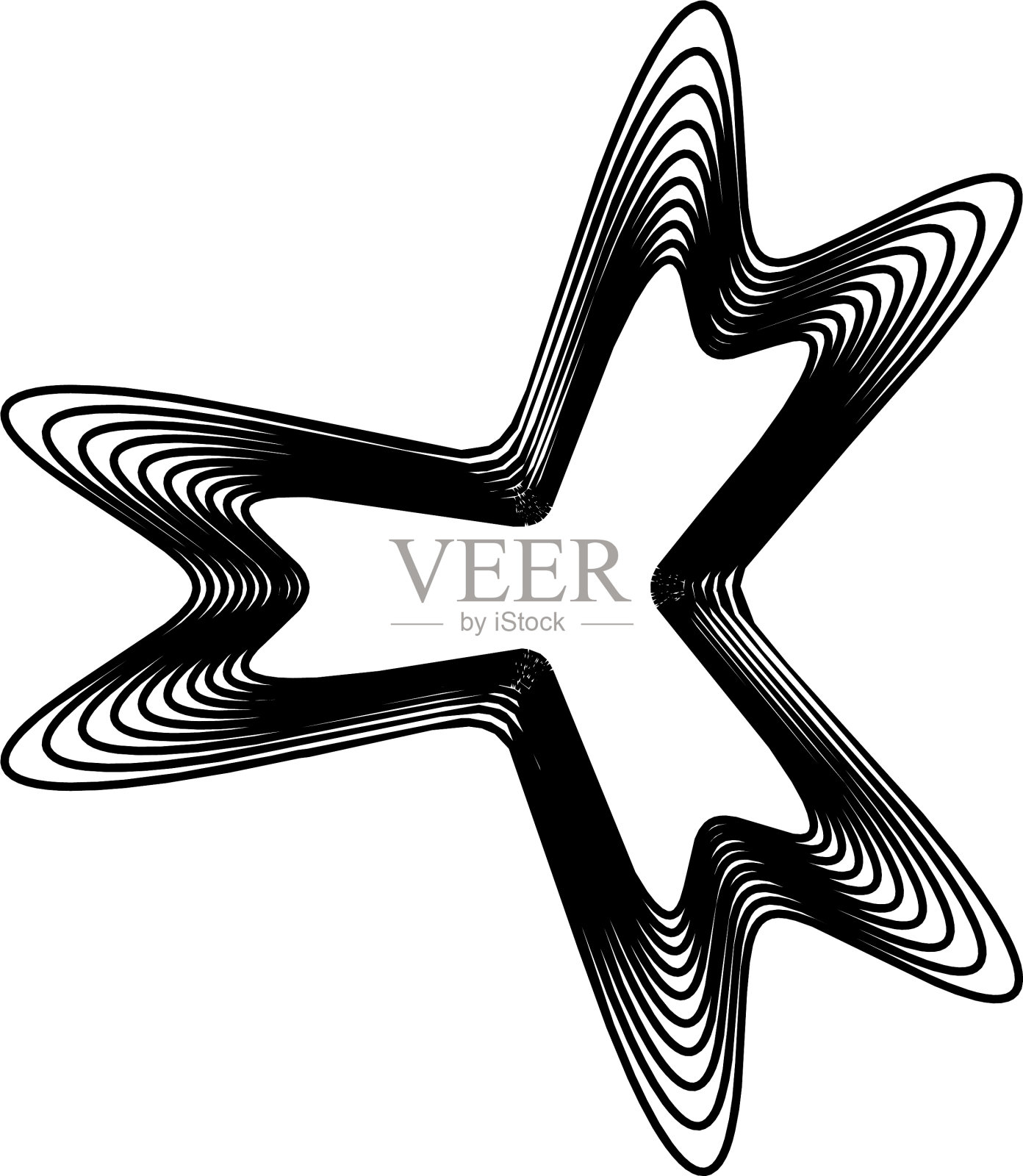 几何曼荼罗-径向圆形图案的图标插画图片素材