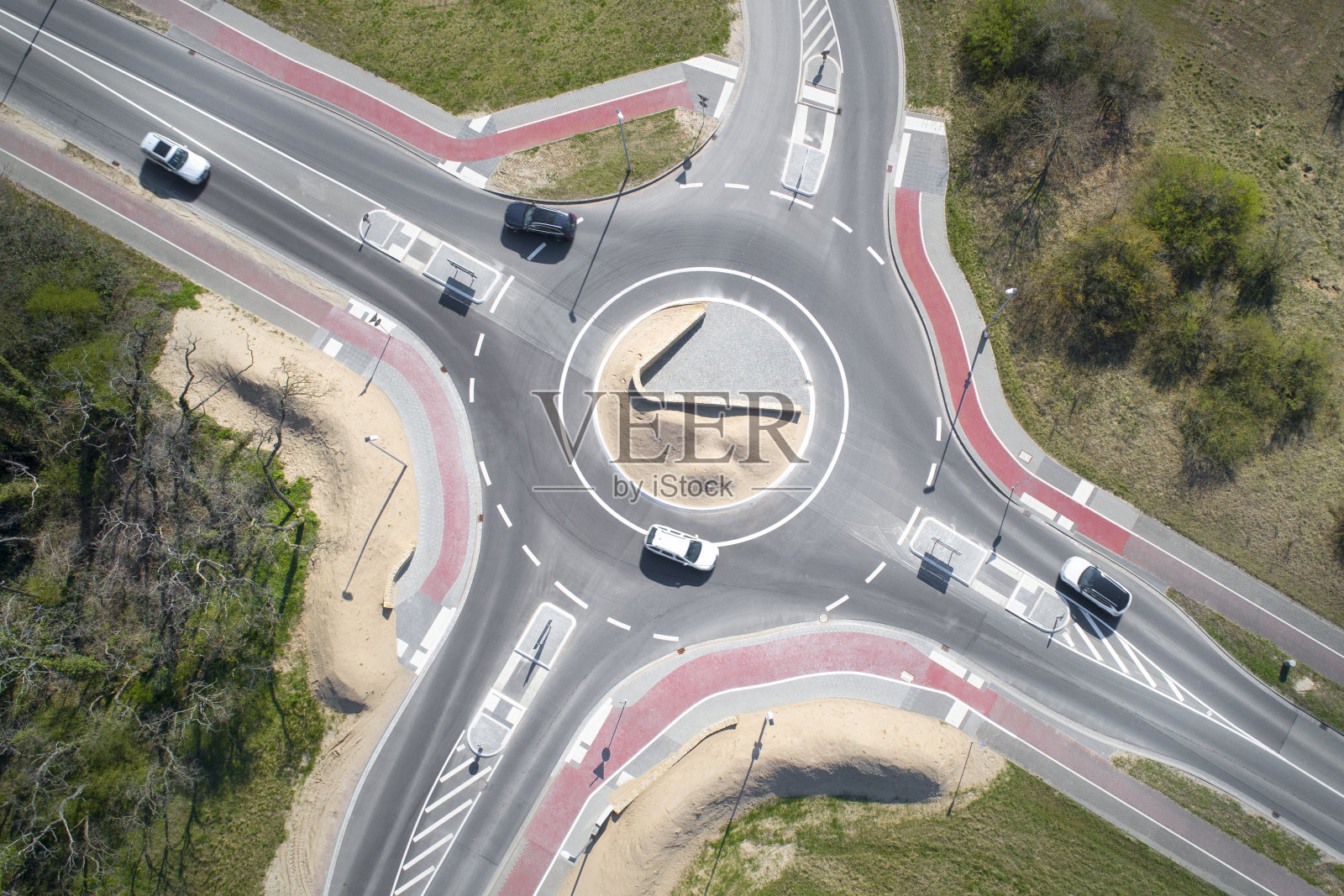 交通圈-鸟瞰图照片摄影图片