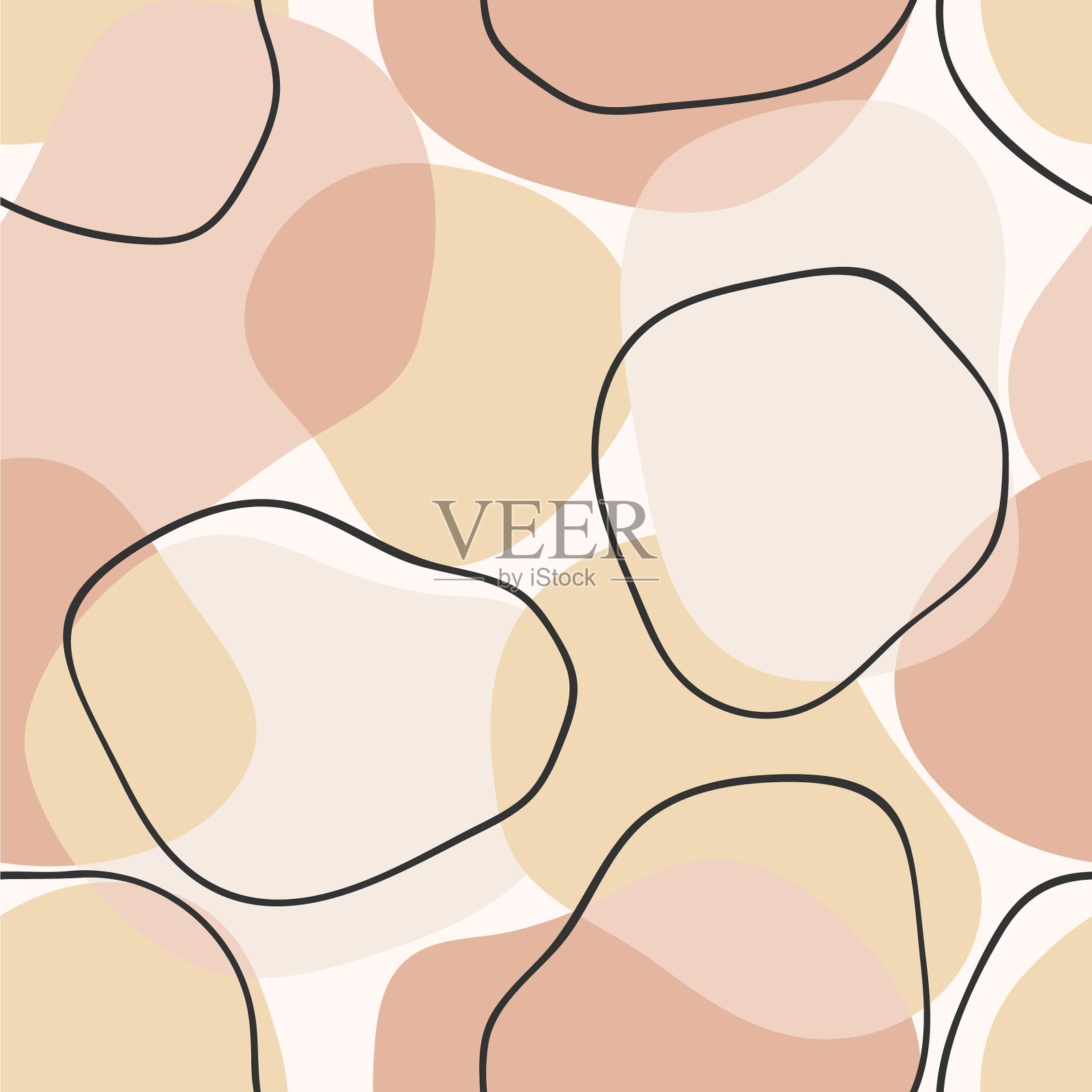 当代艺术与抽象的无缝模式插画图片素材