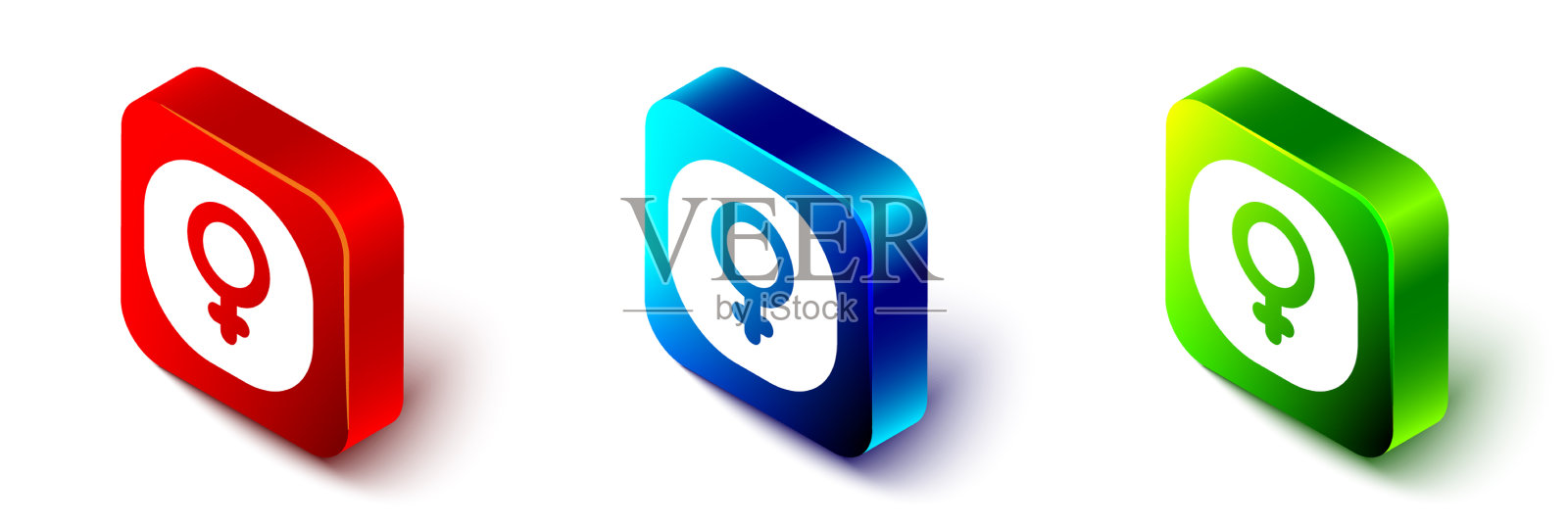 等距金星符号图标孤立在白色图标素材