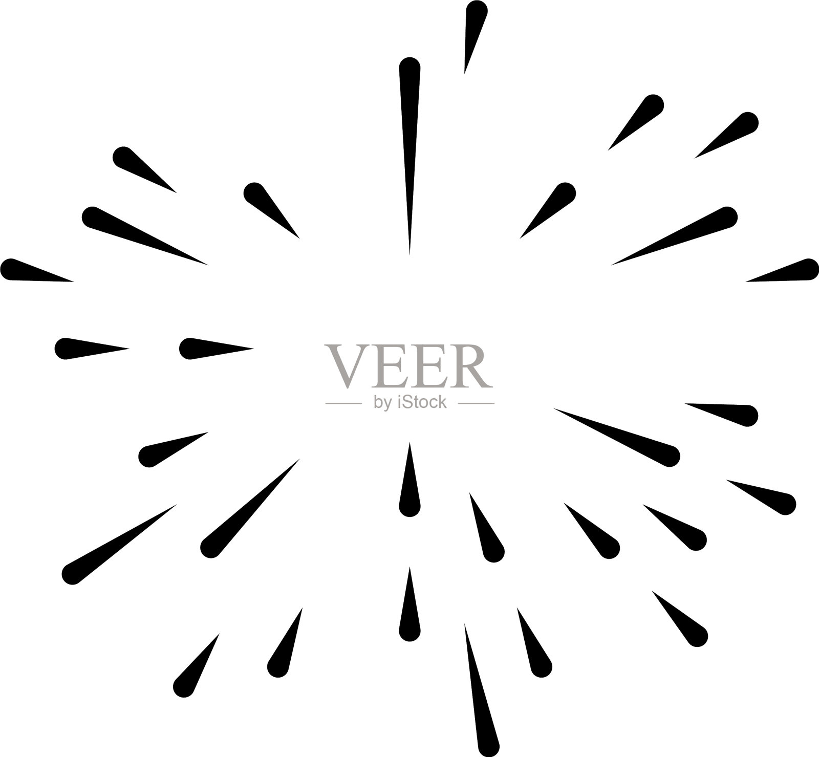 辐射线条纹抽象元素插画图片素材