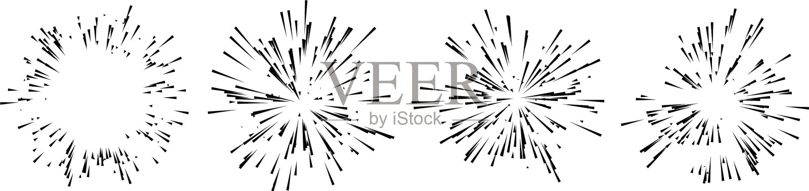 辐射线条纹抽象元素插画图片素材