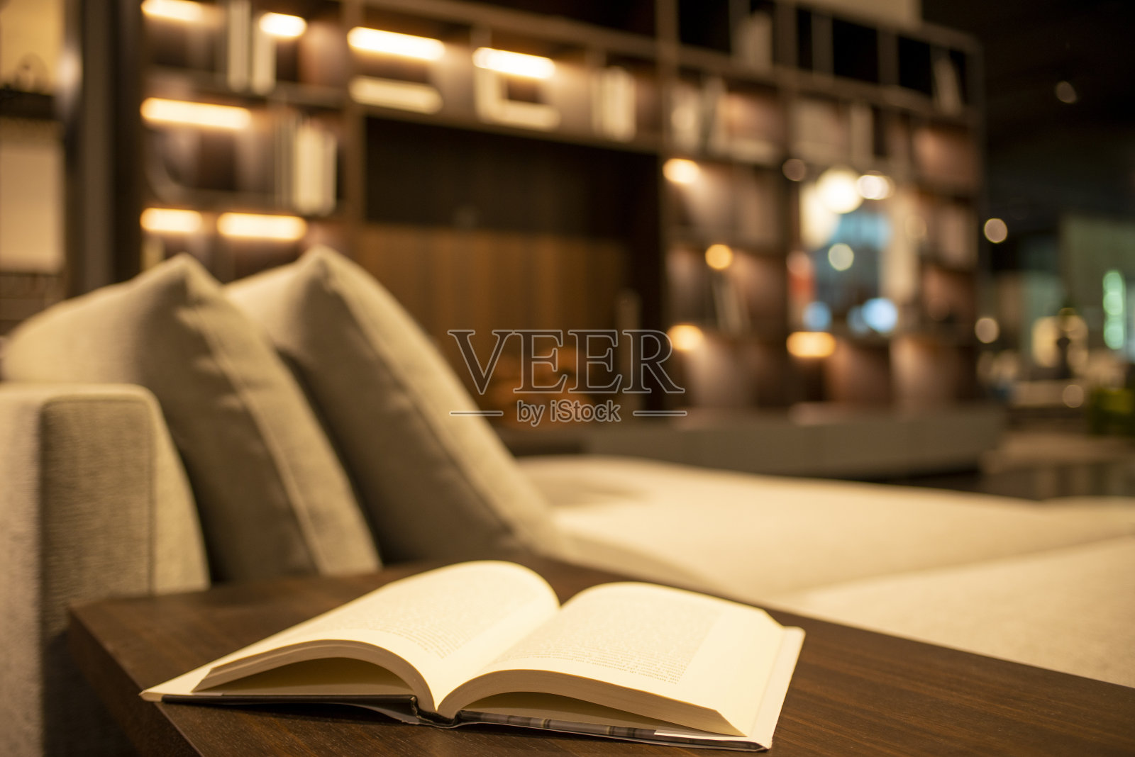 家居室内-细节与书照片摄影图片