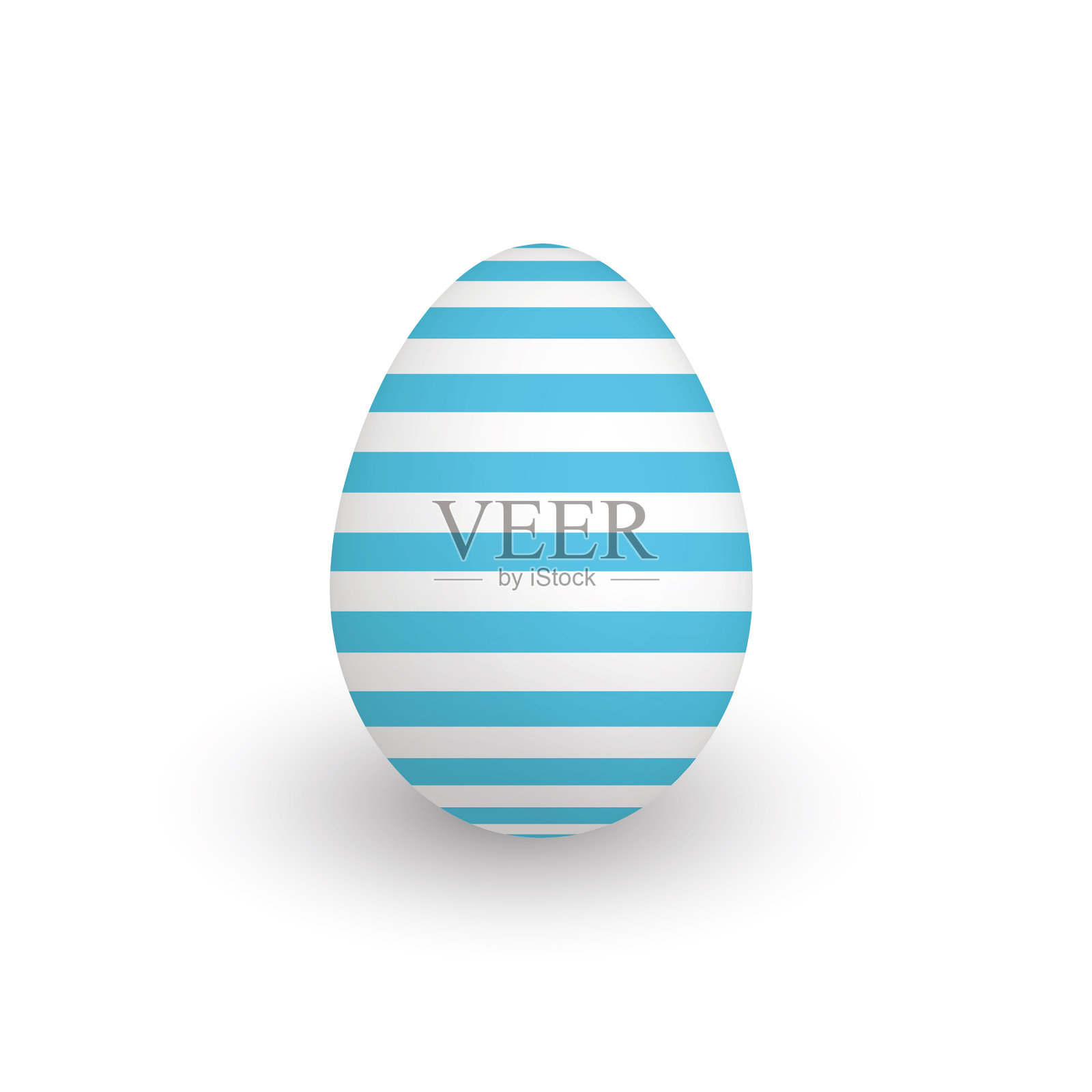 彩色3d逼真的复活节彩蛋插画图片素材